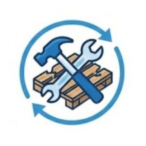 Riparazione bancali in legno danneggiati